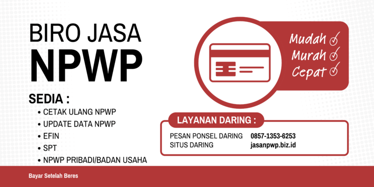 Biro Jasa Pembuatan NPWP