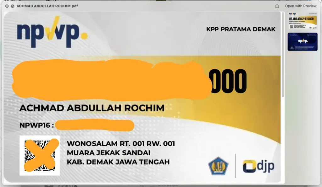 Apa itu NPWP Digital