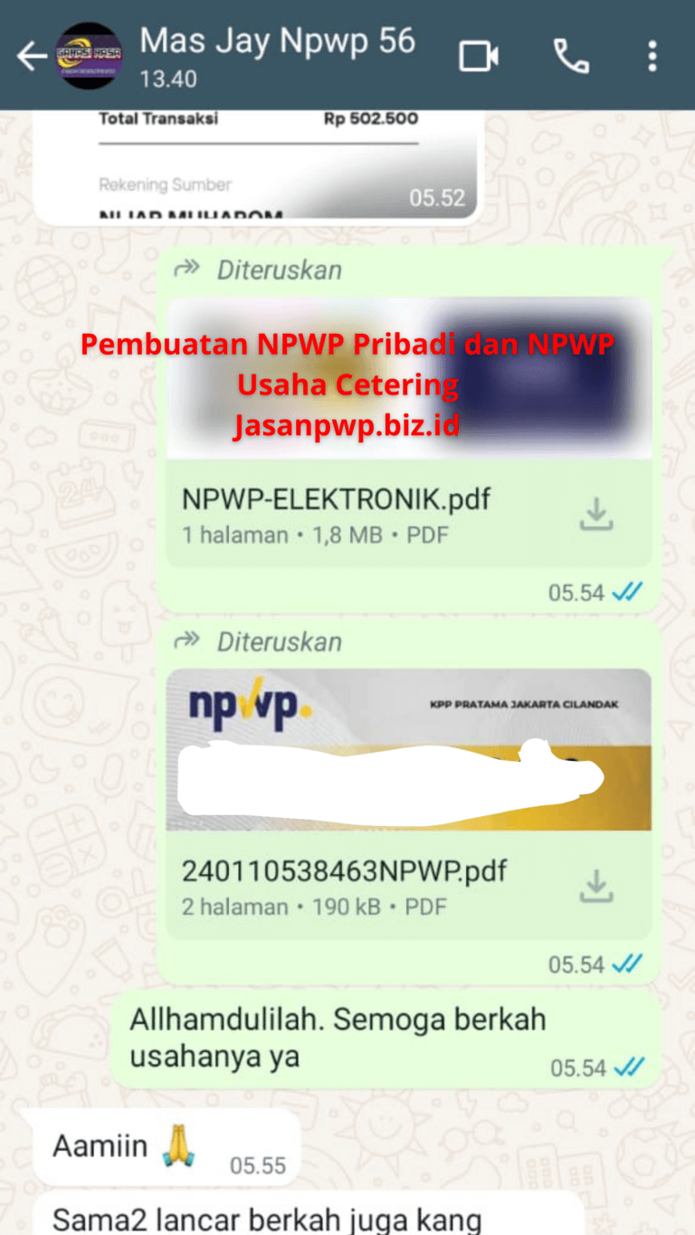 Jasa Pembuatan NPWP