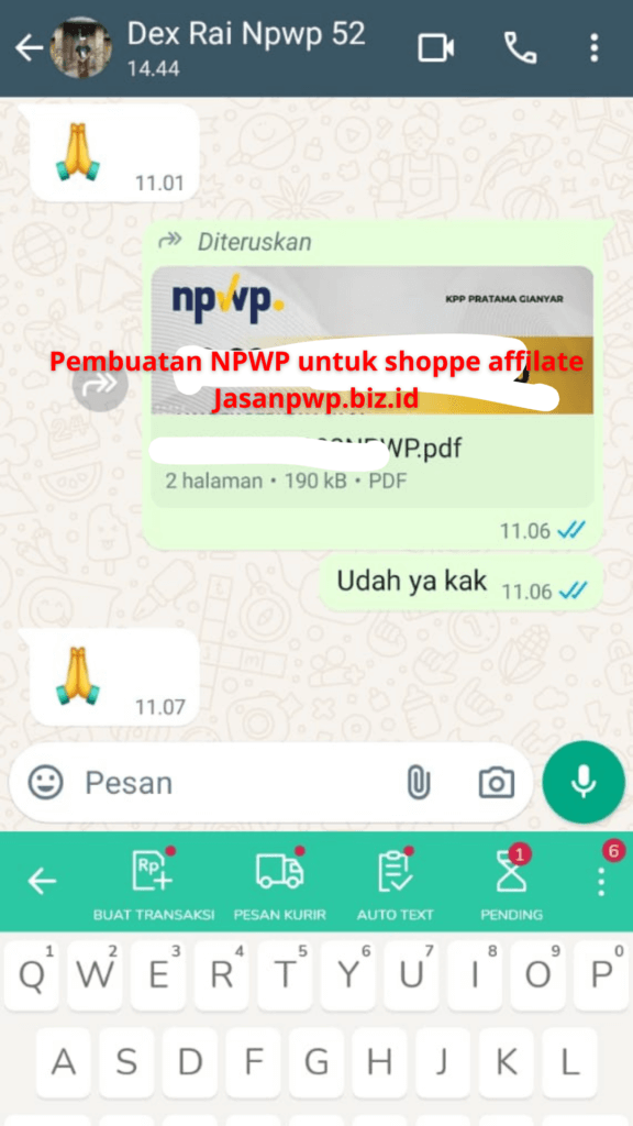 Pembuatan NPWP Pribadi