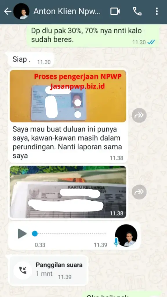 Pembuatan NPWP Pribadi untuk Kerja