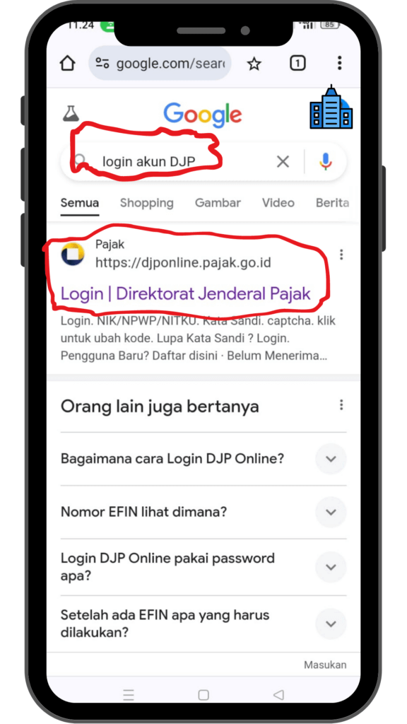 Cara masuk ke akun DJP