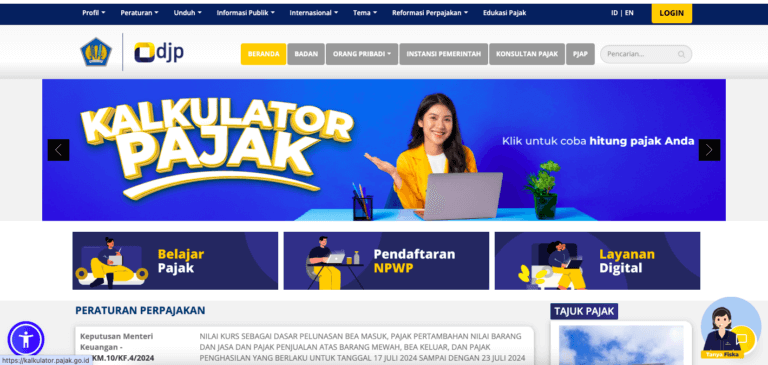 Cara daftar EFIN NPWP secara Online