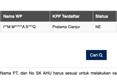 NIK Sudah Terdaftar di NPWP