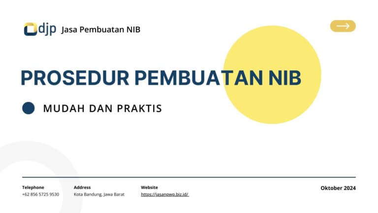 Prosedur Pengurusan NIB Mudah dan Praktis