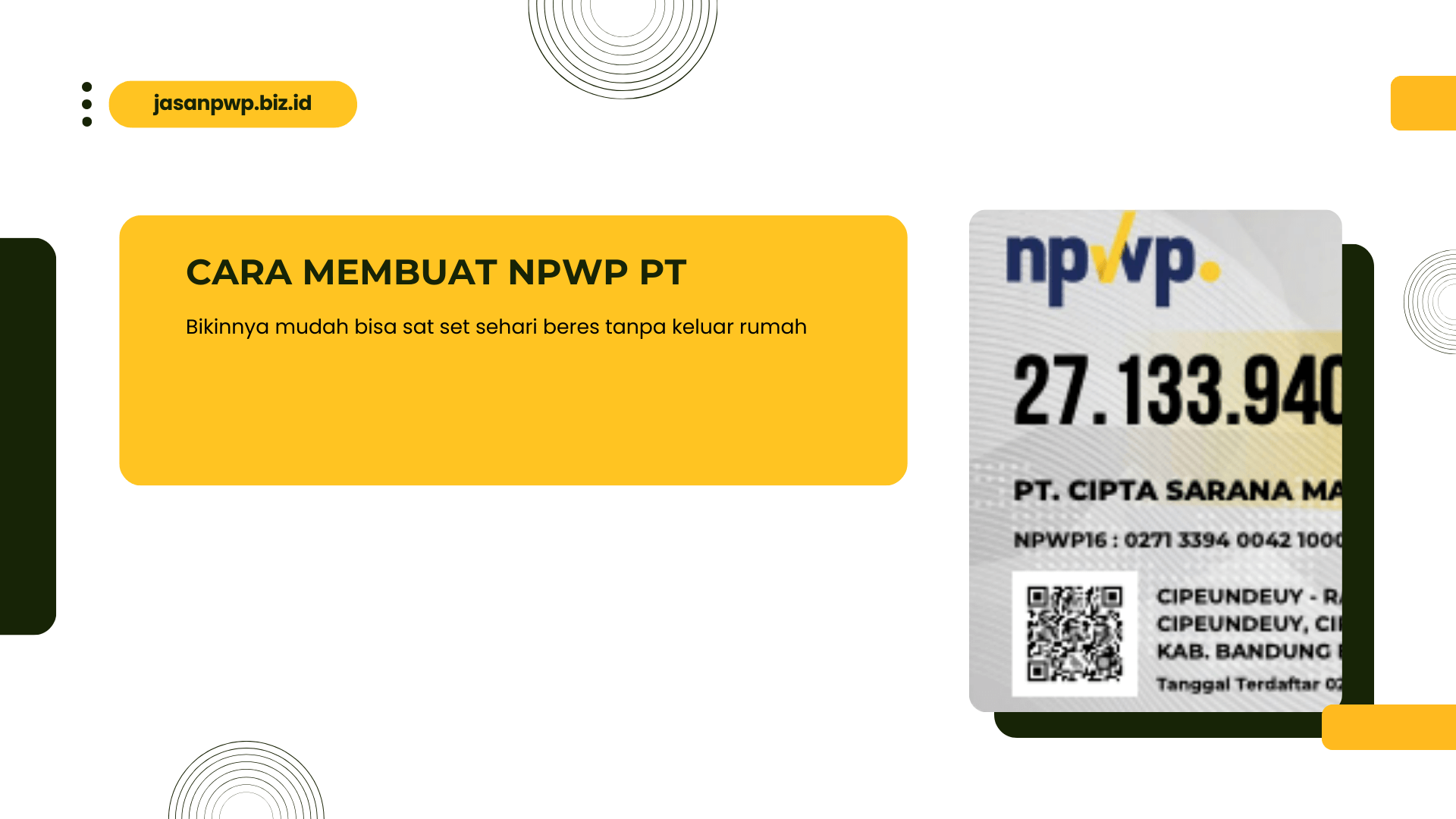 Cara Membuat NPWP PT Online