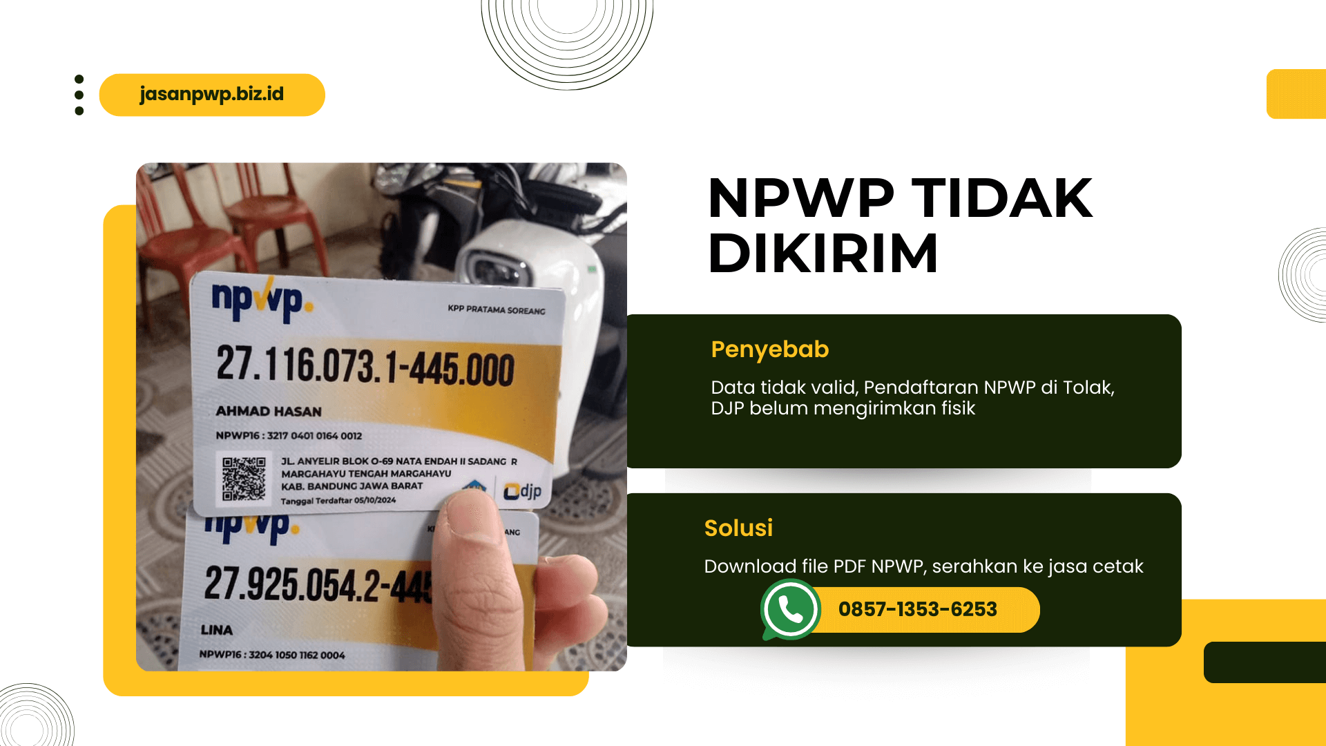 NPWP Tidak Dikirim