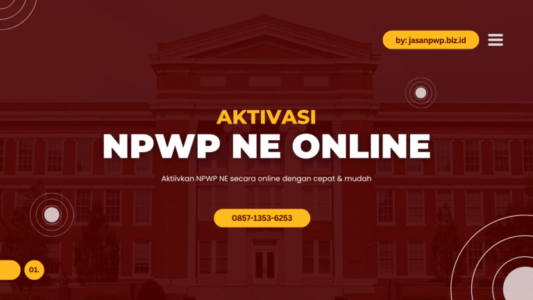 Aktivasi NPWP NE Online