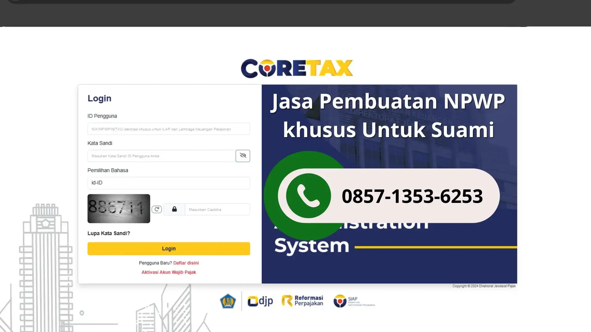 Cara Membuat NPWP Suami Online