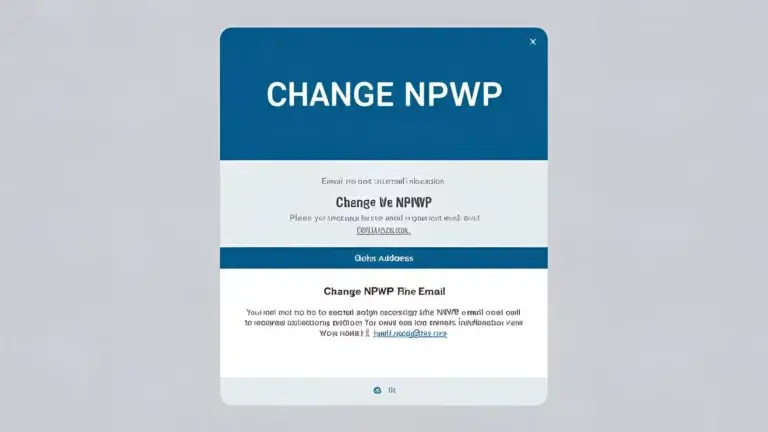 Cara Mengganti Email NPWP