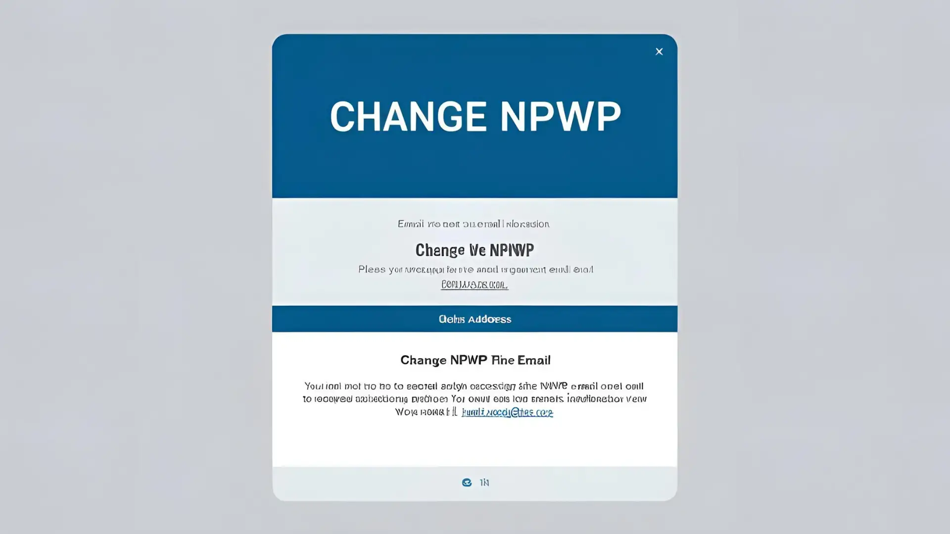 Cara Mengganti Email NPWP