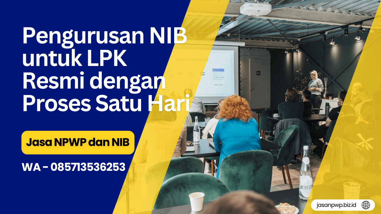 Pengurusan NIB untuk LPK